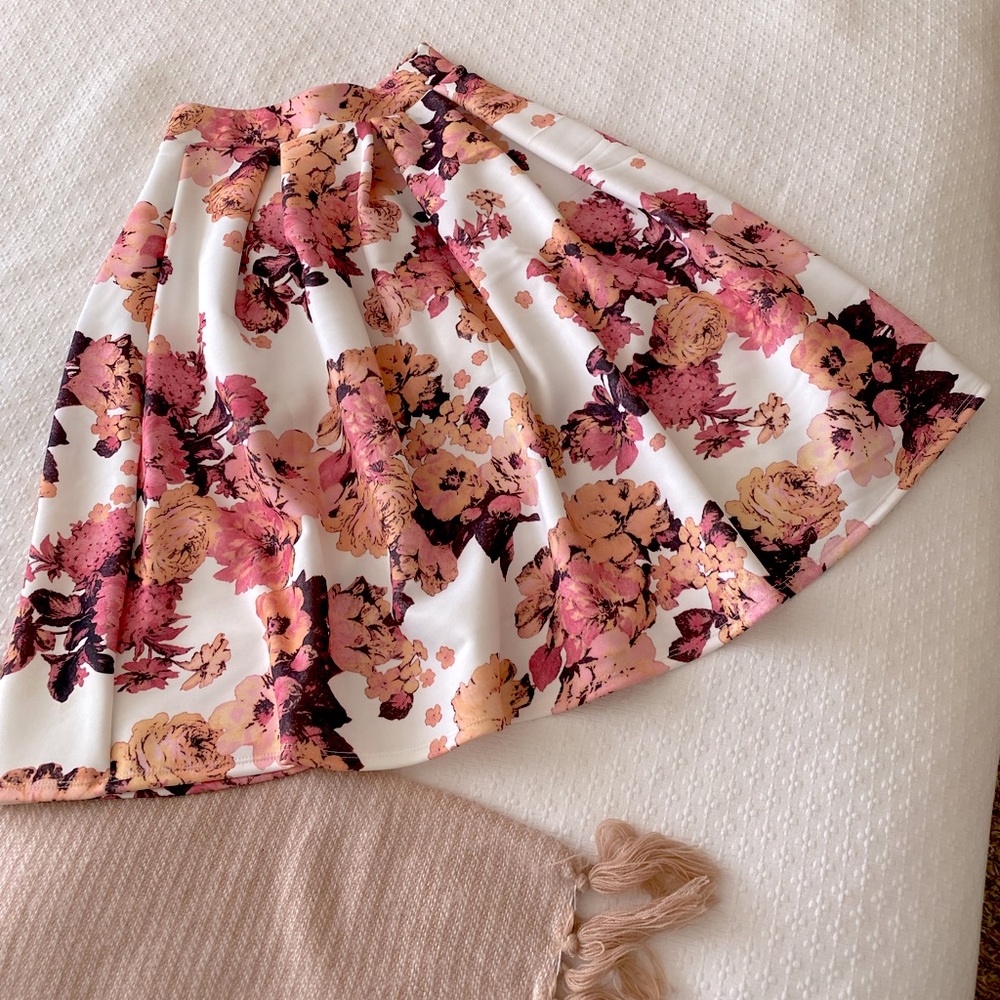 Floral Print Skirt